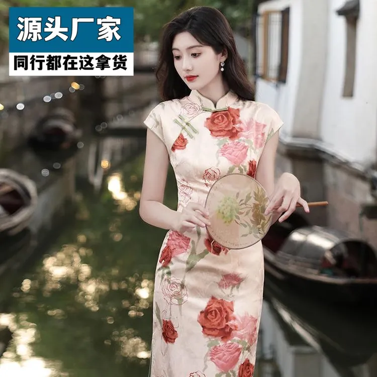 梵乐芬新中式绝美旗袍夏季新款2025改良日常少女改良版复古连衣裙