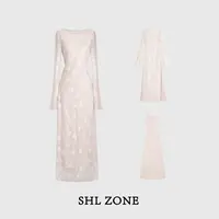 【清清】舒胡蕾 白玉兰山 高定浪漫千金风两件套气质连衣裙