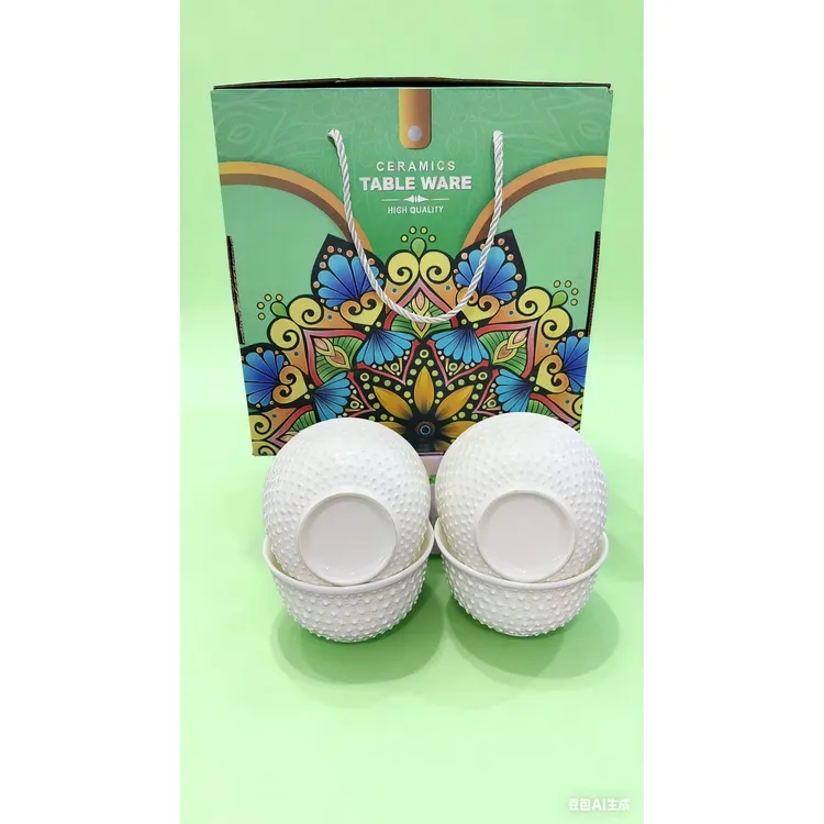 【新疆包邮】复古5英寸浮釉下彩浮米饭碗早餐酸奶碗手工家用大号