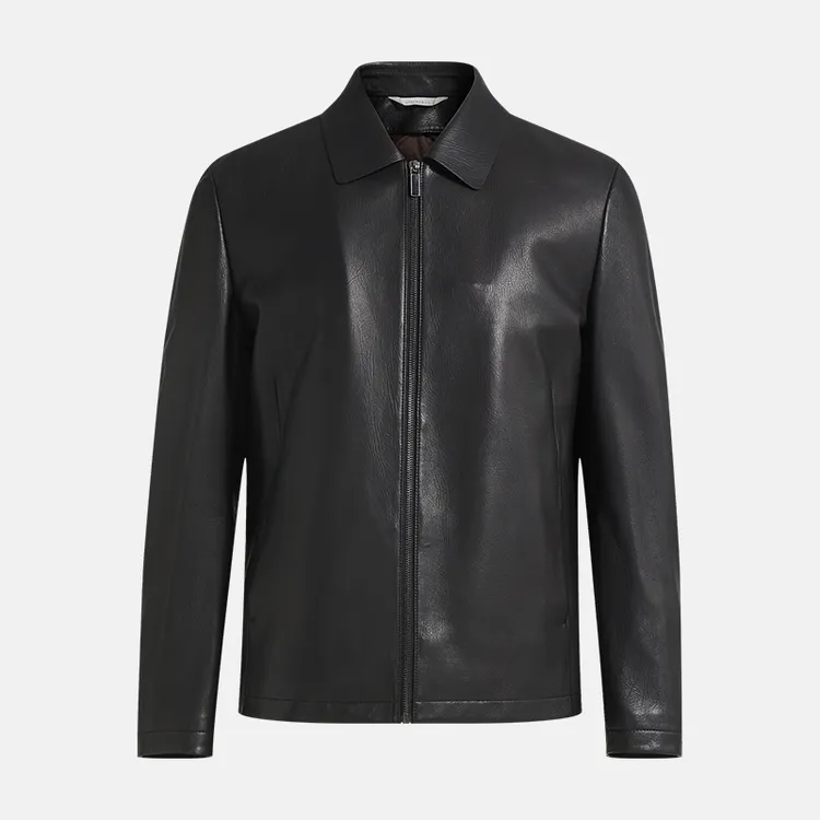 【鹅绒内胆可拆卸皮衣】柒牌男士秋冬厚款羊皮皮衣/727J70180