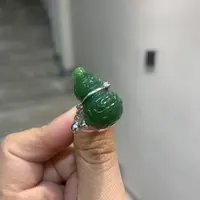 和田玉碧玉精品葫芦戒指