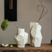【七呀】侘寂风创意陶瓷花瓶摆件客厅桌面插花水培鲜花简约家居装饰