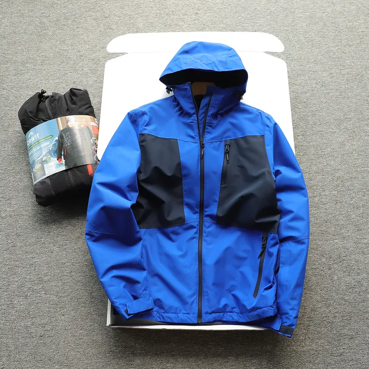 德单 户外连帽 男士防风防水轻量化滑雪服棉服棉衣