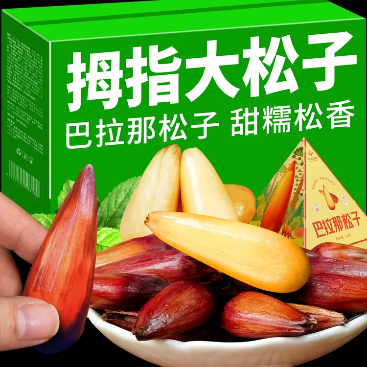 巴拉那松子盒装正宗中云巴松原味熟食拇指大松子开口手剥年货送礼