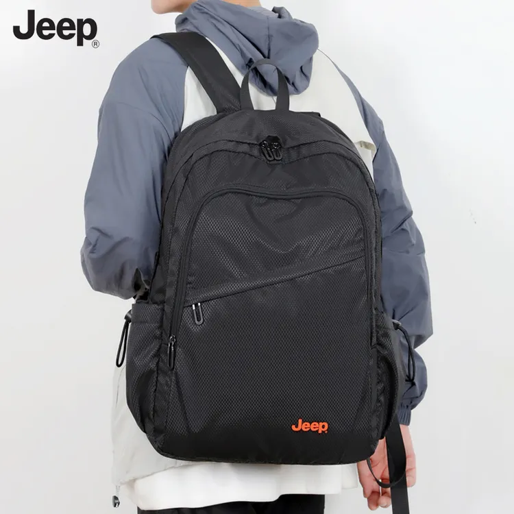 JEEP/吉普双肩包男轻便大容量学生书包女休闲百搭旅行电脑背包