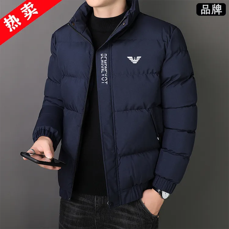 品牌棉衣男秋冬季款休闲加厚保暖立领外套冬装短款抗寒运动棉服男