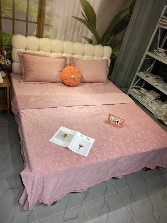 私人订制8一9斤精品四件套简约加厚纯色牛奶绒1.8米床用