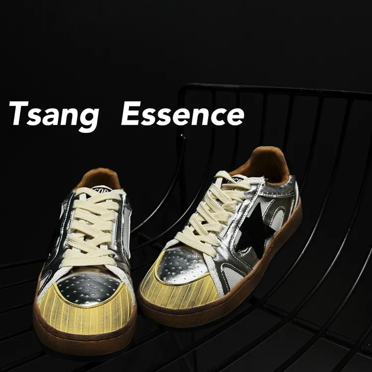 复古做旧精致脏脏星星透气板鞋3.5CM