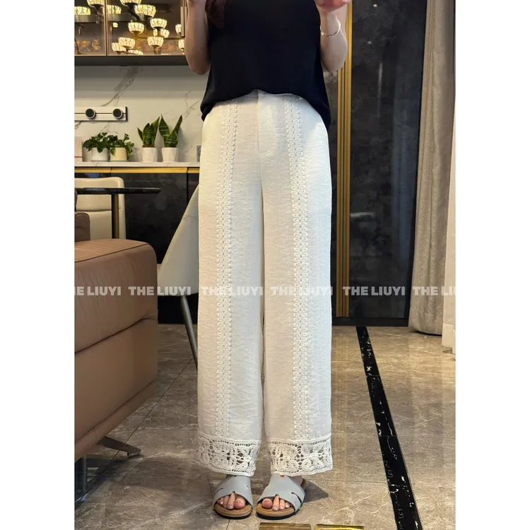 【LIUYI】高级简约镂空蕾丝花边裤56225