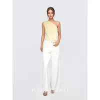 KIKI CHAU  ‘WEEKEND' 白色休闲牛仔裤/半裙