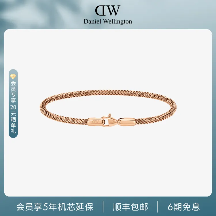 【秋上新】dw手绳 环扣系列金属编织潮流轻奢百搭高级感饰品