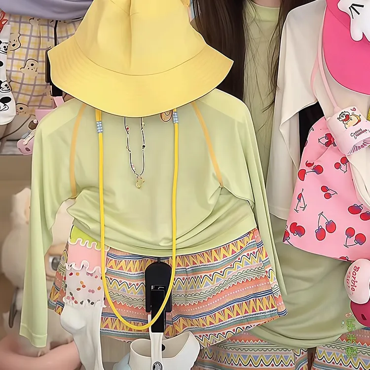 女童防晒衣短裤套装夏季2025新款长袖衬衫海边度假风沙滩裤速干衣