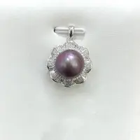 A10天然淡水有核珍珠太阳花吊坠11.5-12.5mm（多样性发其一）