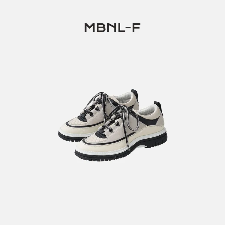 MBNL-F"经典小香" 荔枝纹牛皮高级拼色休闲鞋 秦磊XM-XZ61841