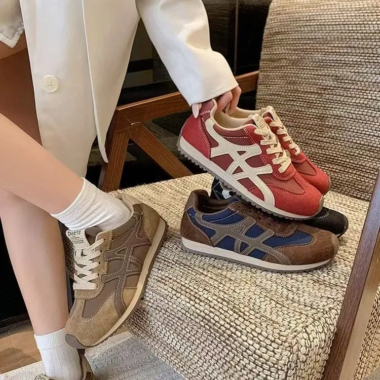 「沐芊」阿甘鞋登山鞋复古德训鞋轻便休闲鞋时尚女士