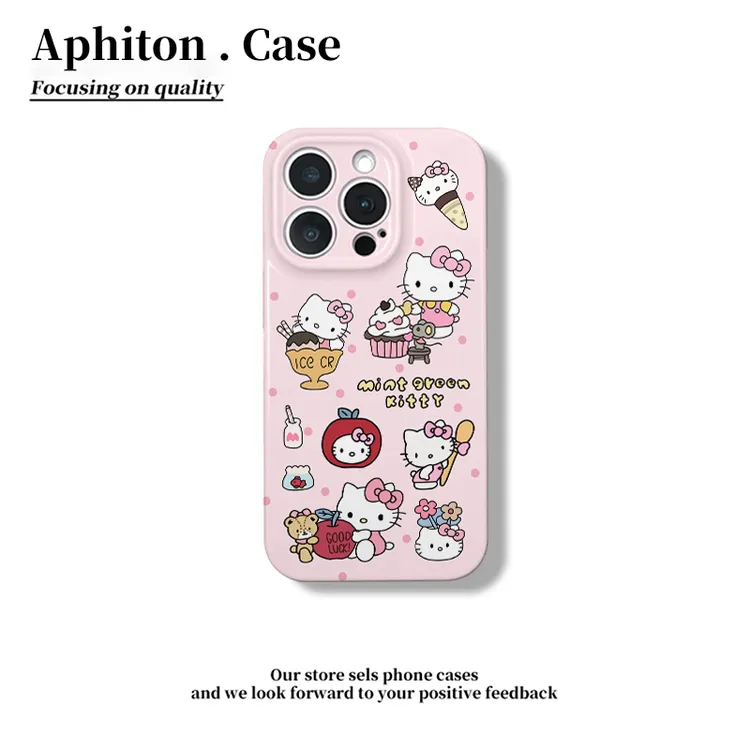 雅天立可爱甜品KT适用iPhone16/15手机壳13菲林华为vivo小米oppo