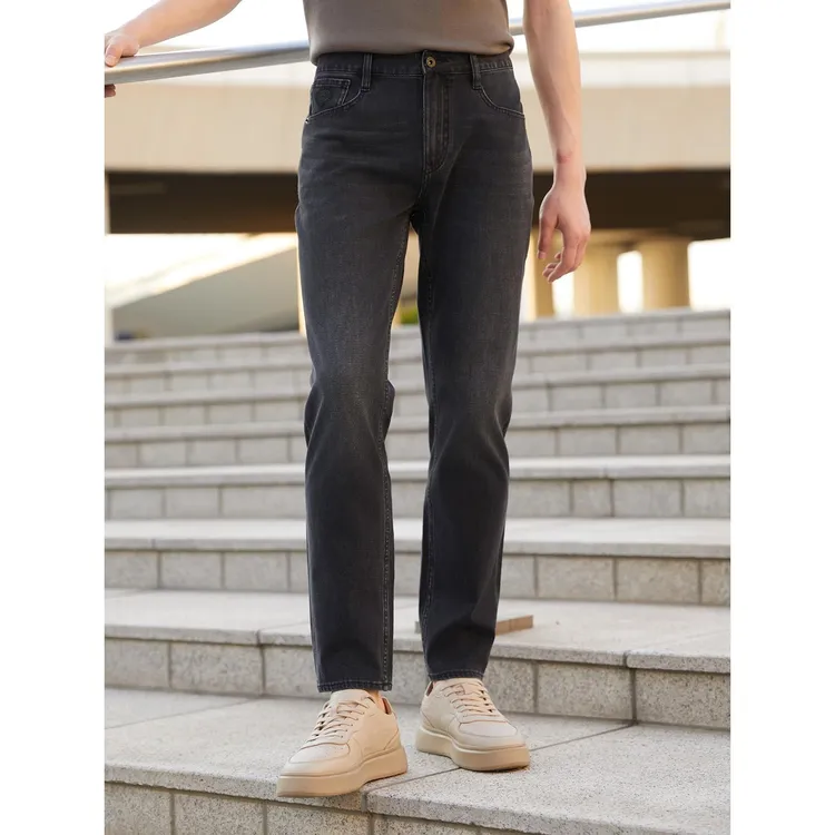 【莱赛尔】利郎秋季中腰窄脚时尚简约大气百搭牛仔长裤 (24QNZ301)