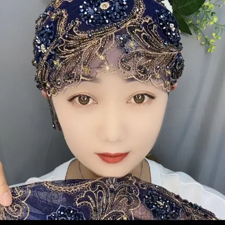 新款水钻流苏帽子