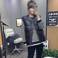 岩岩家自留水洗皮u棉马甲上衣