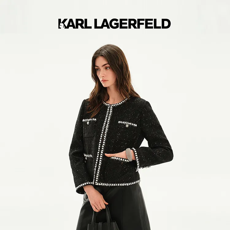 【官方】KARL LAGERFELD卡尔拉格斐2025春季新款上衣老佛爷M21E1570