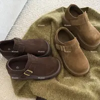【soso】25ss｜全包扣件｜绒皮牛皮增高6.5cm厚底勃肯鞋