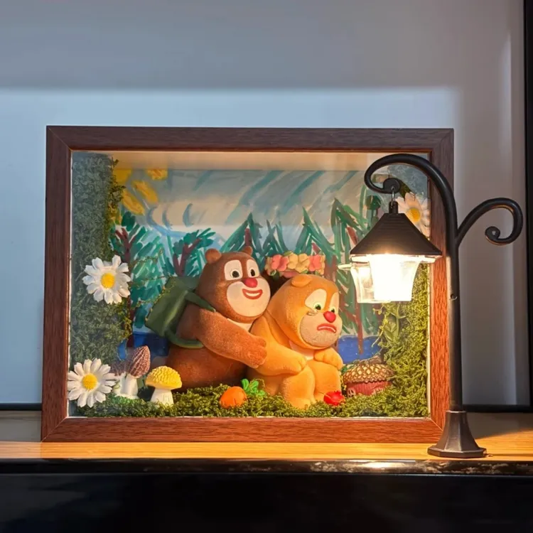 熊大熊二盲盒收纳展示架盲盒收纳展示相框盲盒收纳相框盲盒相框