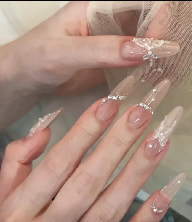 【鎏钻谜蝶】美甲穿戴甲片高级感夏天手工穿戴甲高颜值