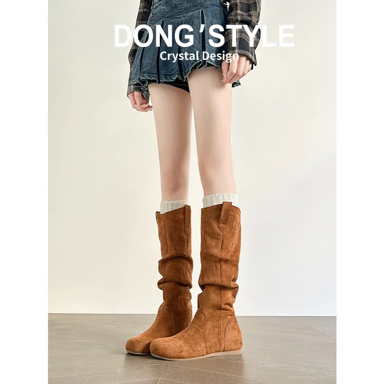 长筒靴女款2024新款爆款内增高时装靴配裙子洋气高筒靴秋冬靴子女