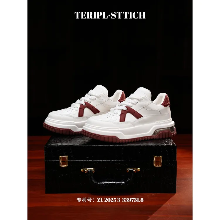 TERIPL[气垫底]气垫底牛皮时尚休闲男士增高鞋子爆款2025新款