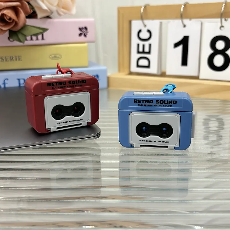 复古录音机情侣表白礼物迷你可录音趣味音乐盒包包挂件创意小玩具