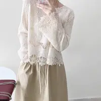 “初恋纯欲“长袖棉麻蕾丝防晒