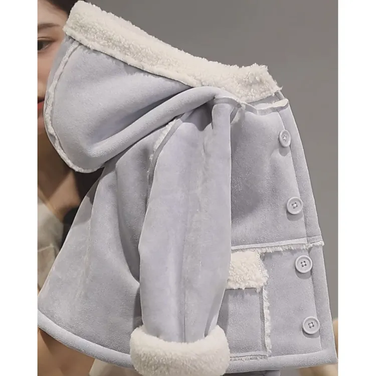 小乐妈 | 麂皮绒2.0 | 连帽设计 | 版型宽松舒适 | 加厚保暖 AM