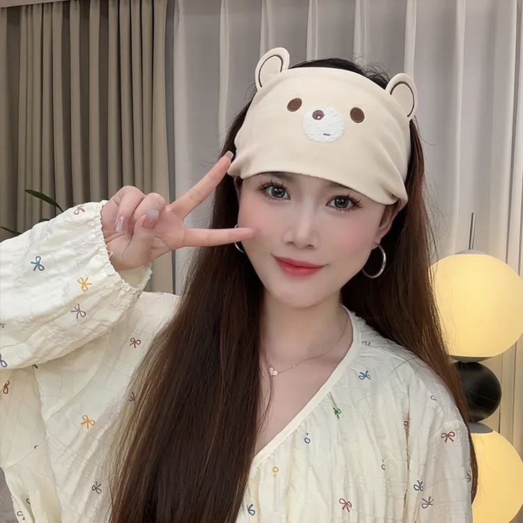 月子发带春夏薄款棉柔吸汗月子头巾时尚百搭透气空顶月子帽产后