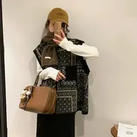 “腔调”腰果花手工羊驼开衫显瘦毛衣马甲