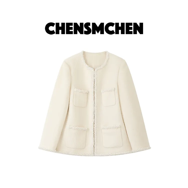 CHENSMCHEN 进口苏力小香外套女精致优雅轻奢气质上衣CSW8534TT
