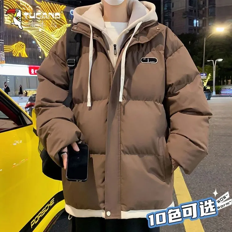 TUCANO啄木鳥加厚港风棉衣外套男士秋冬季新款潮牌男生棉服棉袄子