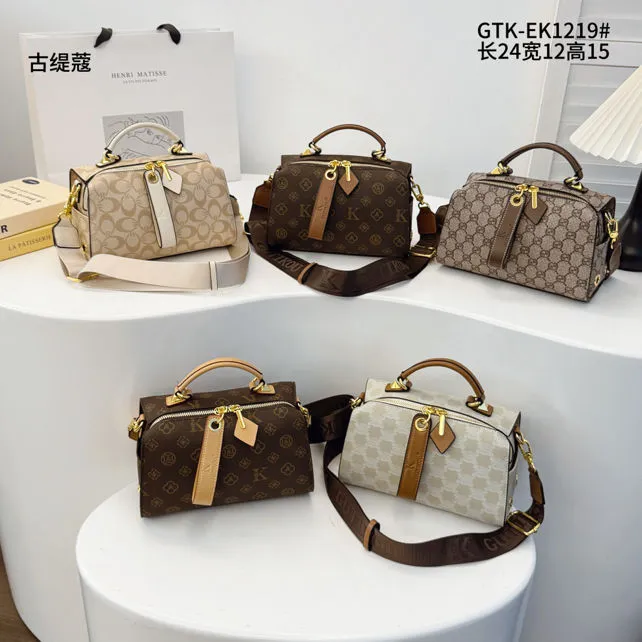 古缇蔻新款波士顿枕头包时尚百搭大容量通勤单肩斜挎手提包1219