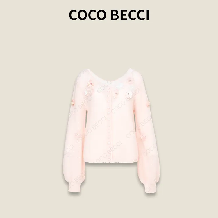 COCO BECCI【花仙子】舒适百搭氛围感针织毛衫YT25YS310003