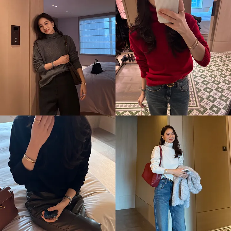 KEEP KAPU靠谱【胶囊系列】温暖加成100绵羊毛高领针织衫KP253683