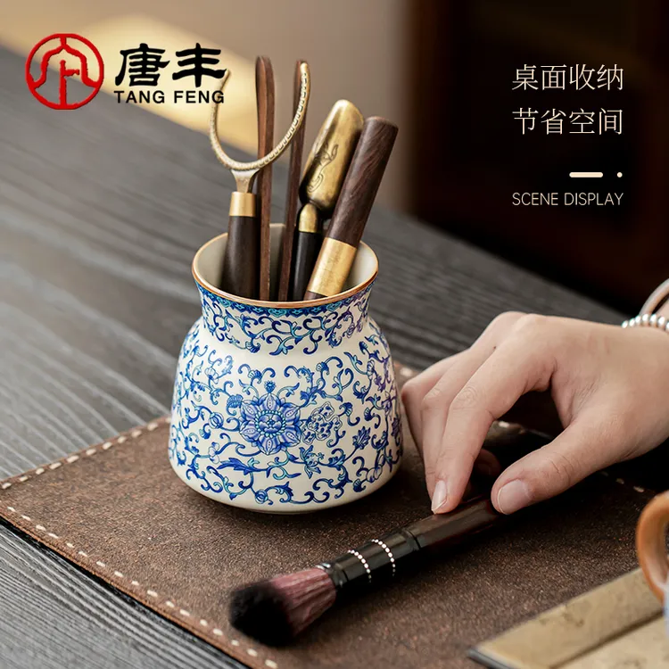 唐丰茶具配件茶道六君子套装茶桌摆件泡茶专用用品大全工具茶夹子
