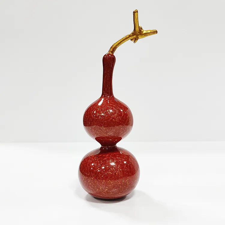 犀皮漆精美小葫芦摆件