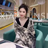 刘亦菲同款围巾披肩两用女加厚保暖名媛长款流苏韩版办公室空调房
