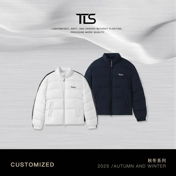 TT【韩国羽绒】800蓬95白鸭绒安心绒立领短款保暖面包服羽绒服Y5001