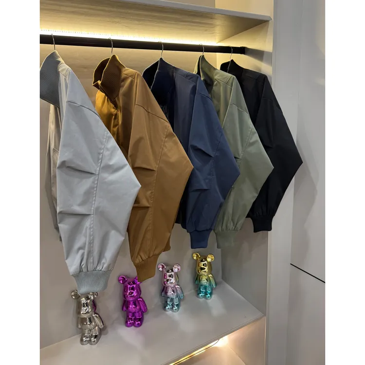 美式短款飞行夹克外套男款秋冬夹棉棉服潮牌cleanfit高级立领外套