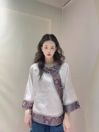 九月  锦绣未央   新款汉服新中式手工扣国风上衣太太服