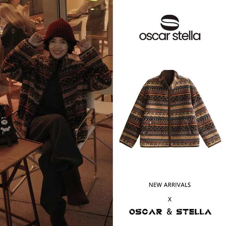 OSCAR&STELLA【匹诺曹】加厚休闲两面穿毛绒保暖外套91-0025