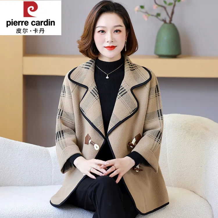 秋冬外套时尚韩版气质宽松毛呢百搭中长款修身外搭秋季显瘦洋气