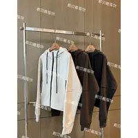 熙贝薇5  秋季欧货连帽拉链抽绳慵懒风宽松百搭卫衣外套 G5505