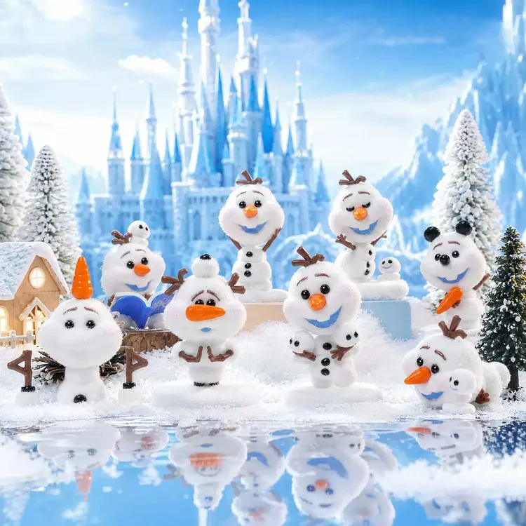 正版/冰雪奇缘顽皮雪宝系列盲盒塑胶塑料玩具潮玩玩偶摆件礼物