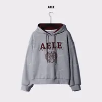 AELE宽松连帽休闲刺绣字母印花卫衣 V853 2932 AD
